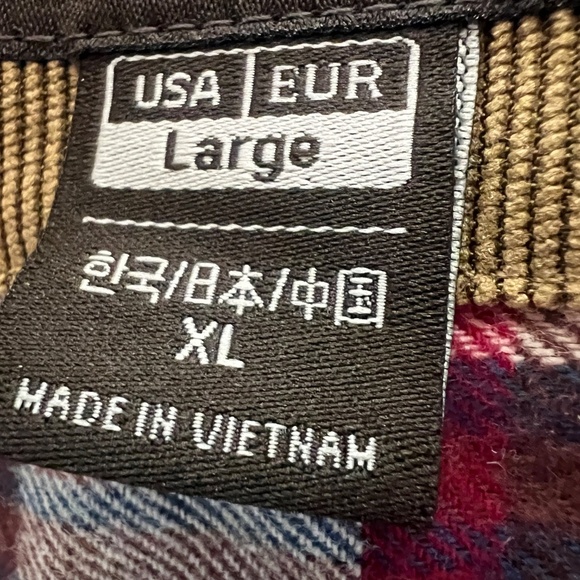 CQR Shirt Red Blue Plaid Button Up Flannel Flip Cuff - Picture 5 of 7